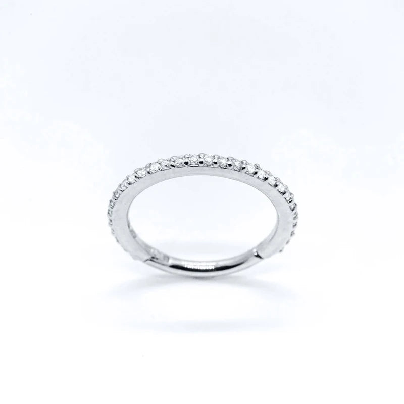 925 Sterling Silver Round Hoop Earring