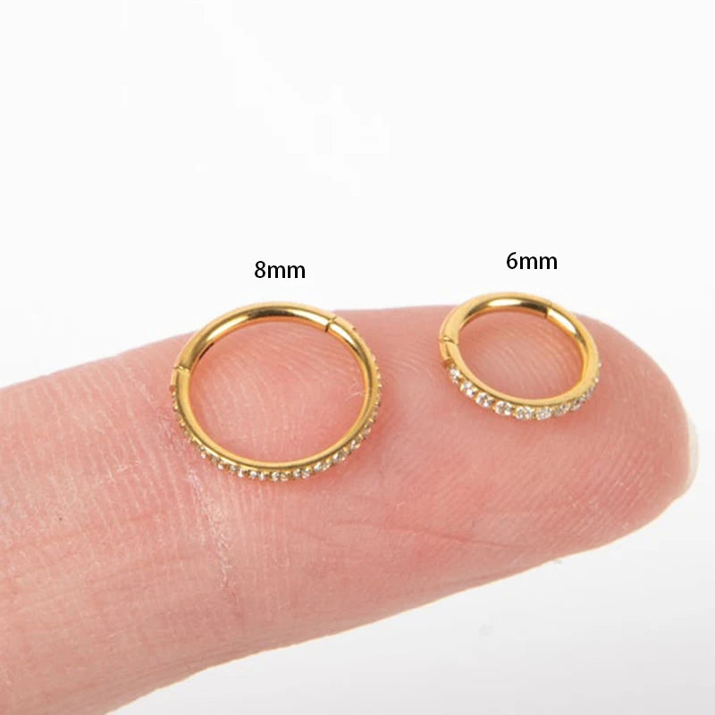 925 Sterling Silver Round Hoop Earring
