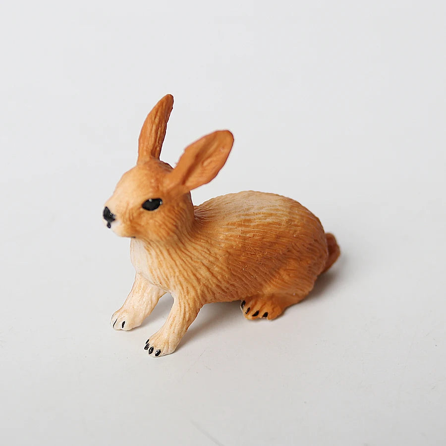 Hand painted Simulation Rabbits Animals