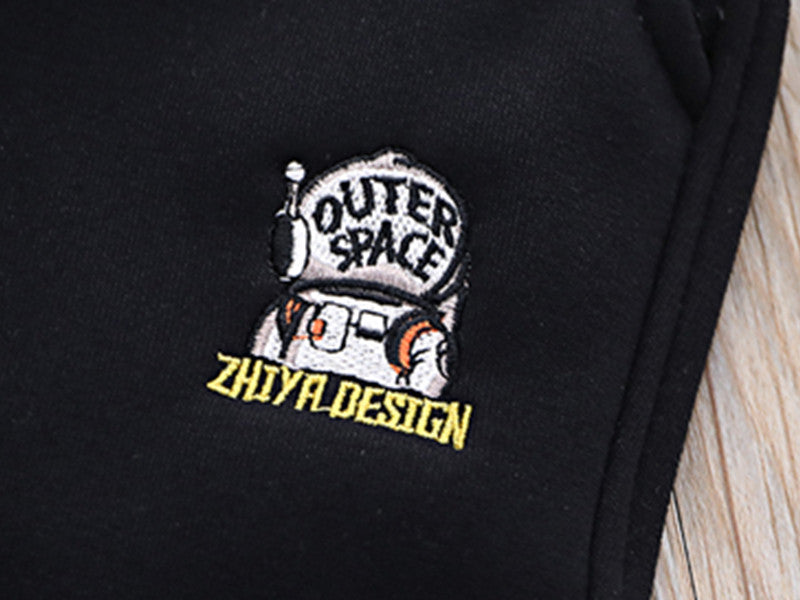 Children's Clothing Warm Autumn and Winter One Boy Fleece-Lined Pants