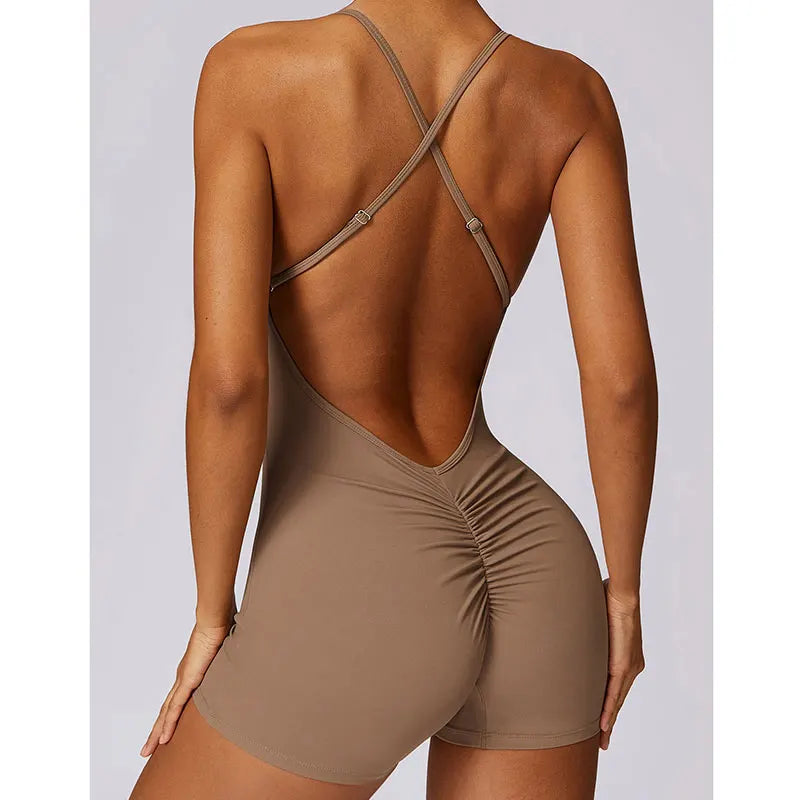 Yoga Seamless Jumpsuit Fitness Activewear