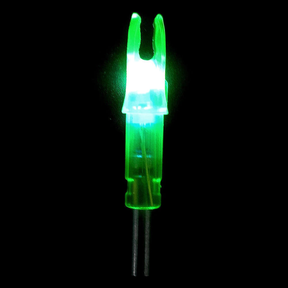 6pcs LED Glowing Arrow Nocks – Luminous Lighted Nocks for 6.2mm Compound Bow Arrow Shafts