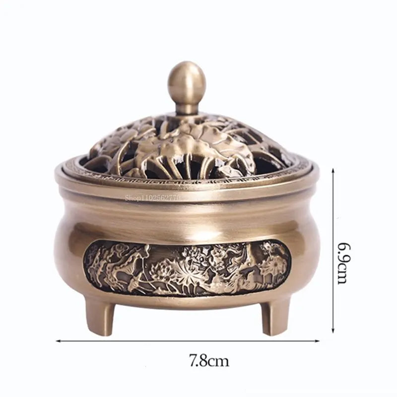 Pure Copper Antique Three-Legged Aromatherapy Stove