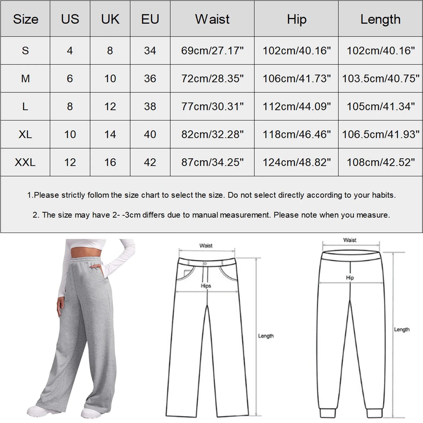 Drawstring Wide-Leg Sweatpants
