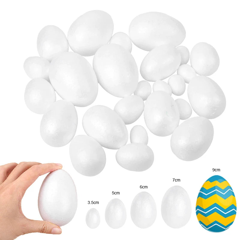 10-50pcs Easter Foam Egg Set