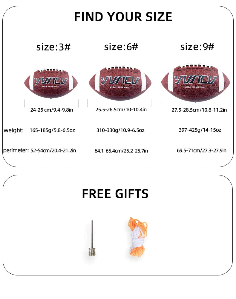 Standard American Football for Youth and Adult