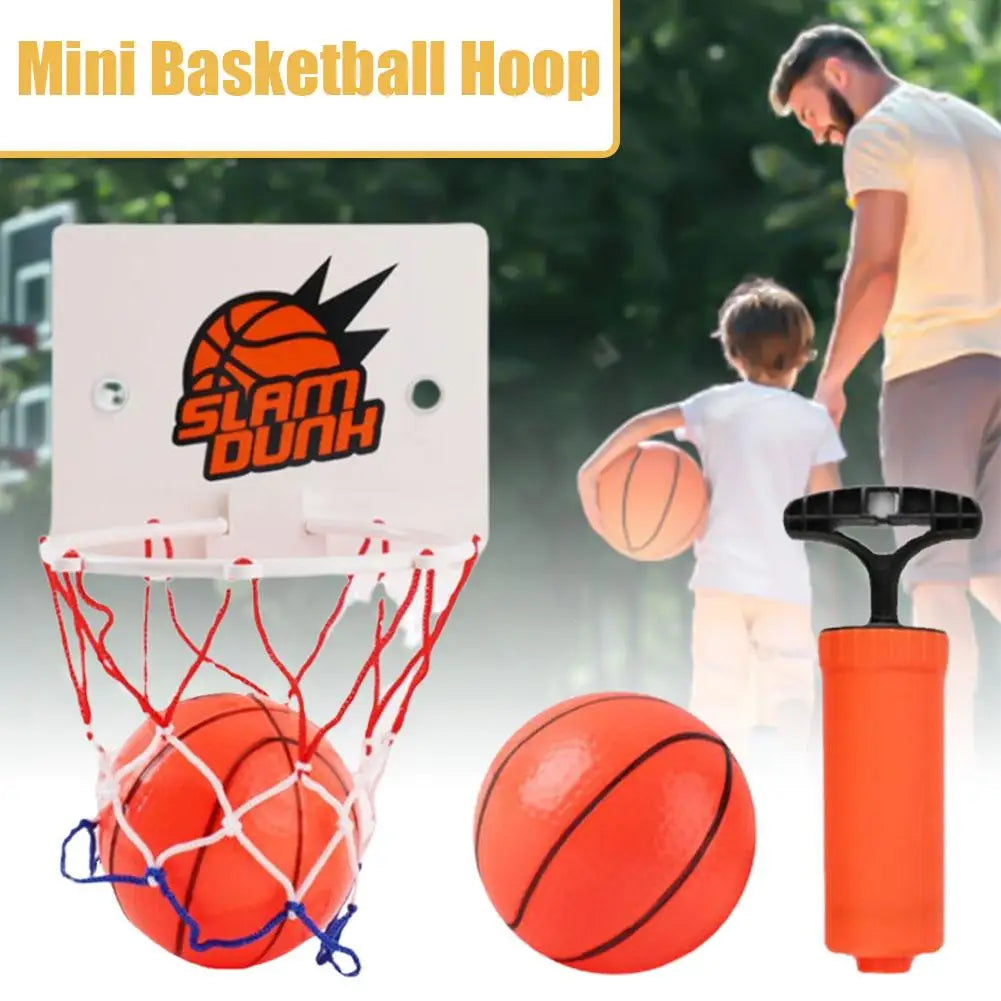 Mini Basketball Backboard Hoop Set – Indoor Game Toy for Kids