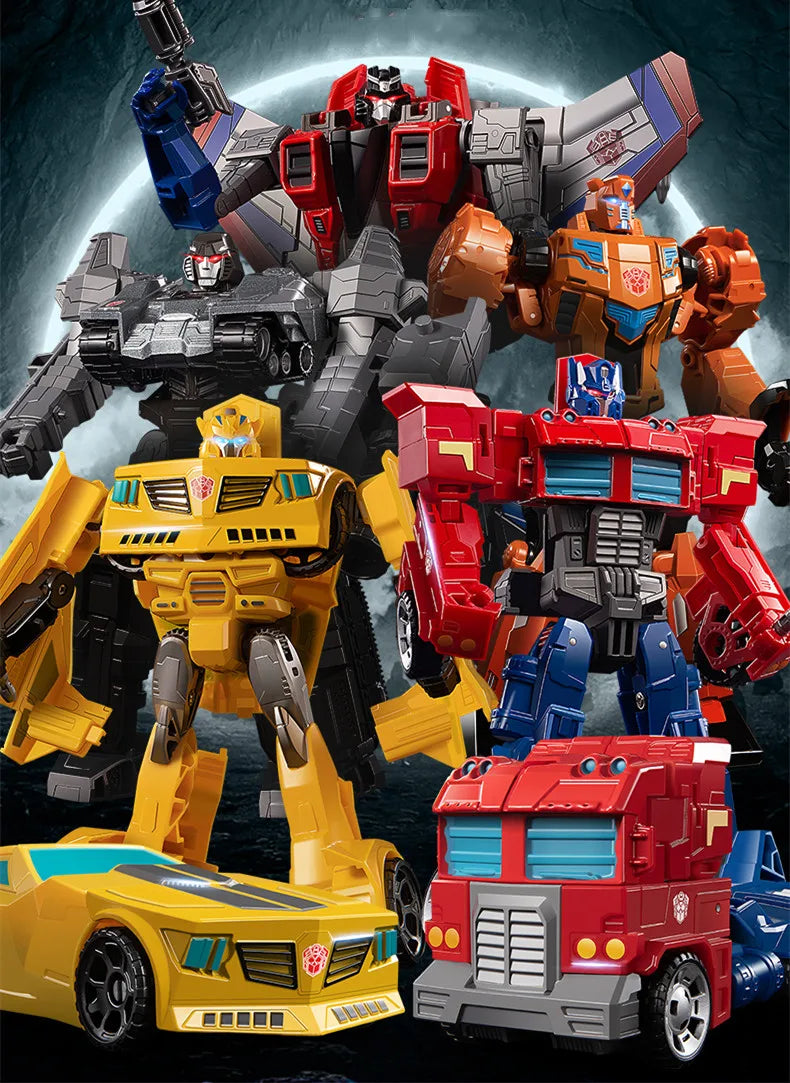 Anime Action Figures Dinosaur Robot Car