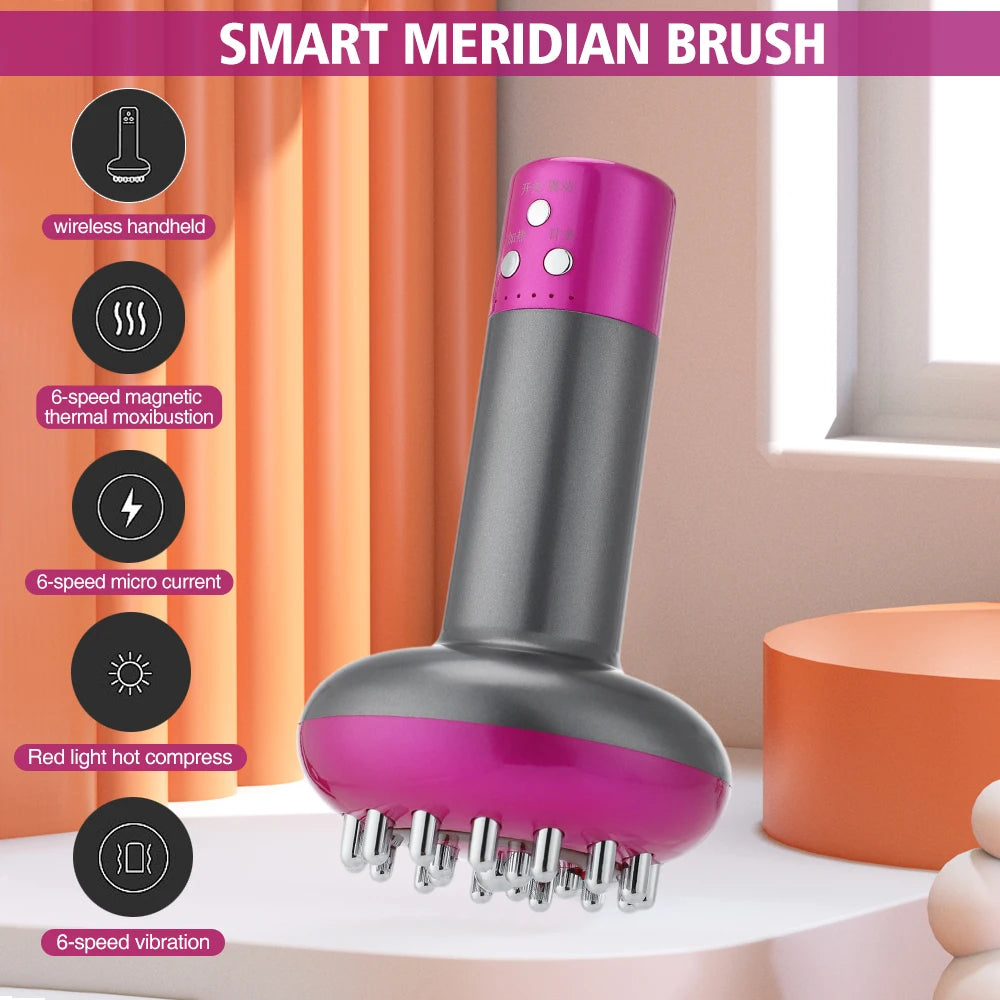 Electric Meridian Massage Brush – Full Body Fat Burning & Lymphatic Drainage