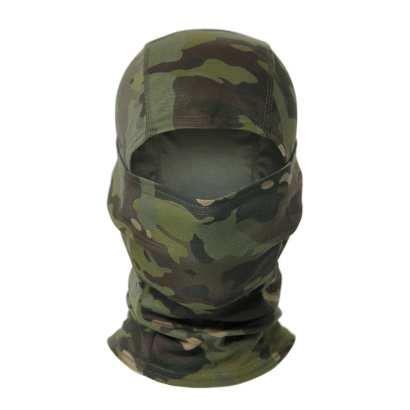 Balaclava Camouflage Full Face Mask – Multicam Neck Gaiter for Hunting, Cycling, and Wargames