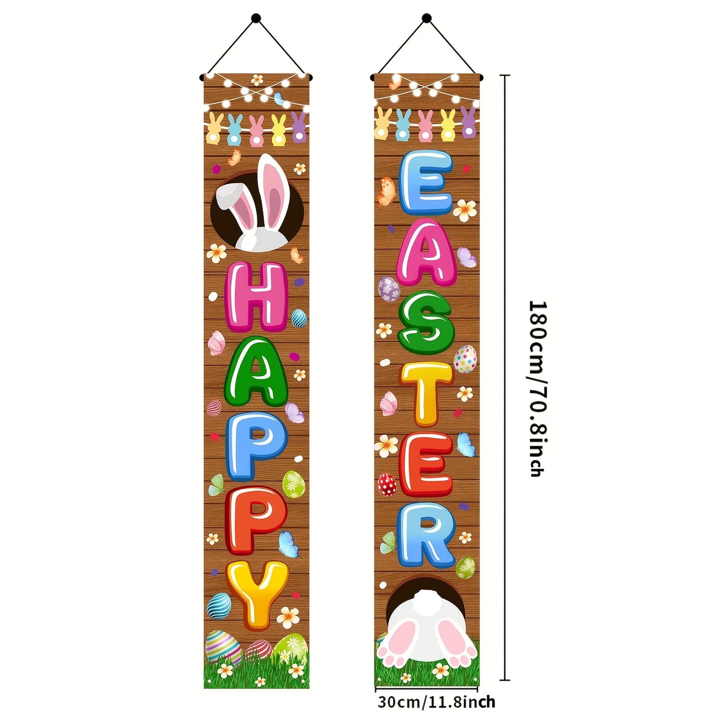 Happy Easter 2pcs Door Banner Set