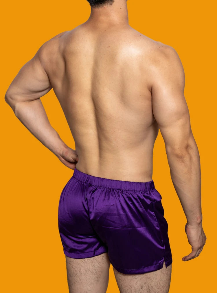 Men's Low-Rise Silk Smooth Boxer Briefs