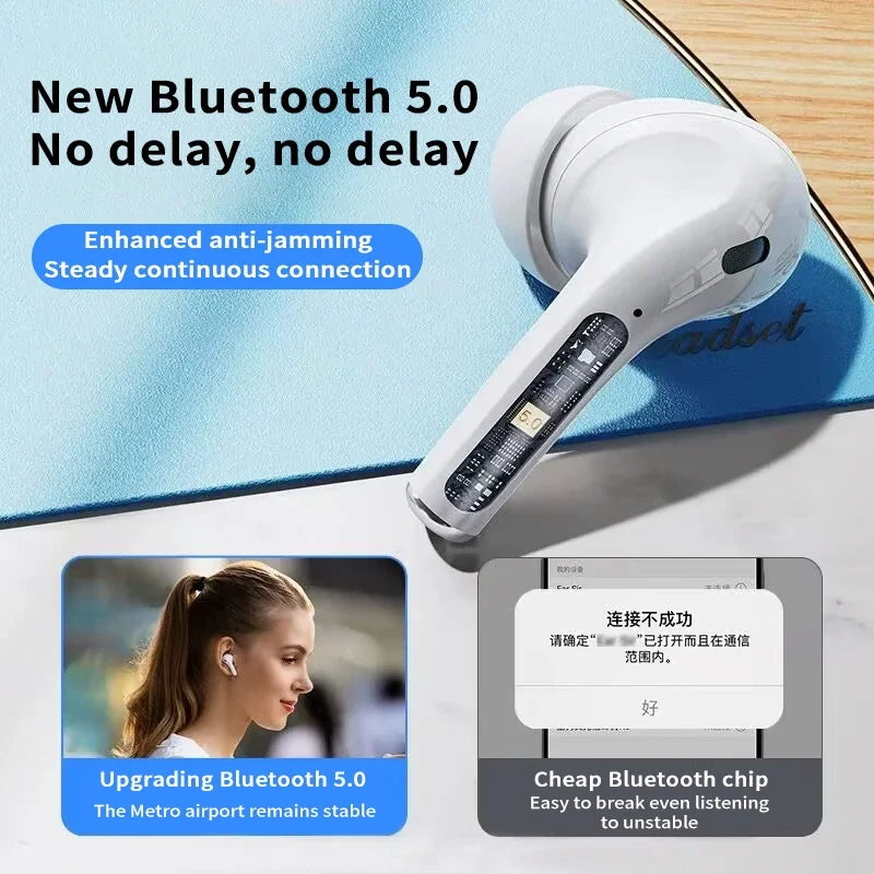 Lenovo Bluetooth Wireless Earbuds (2024 Edition)