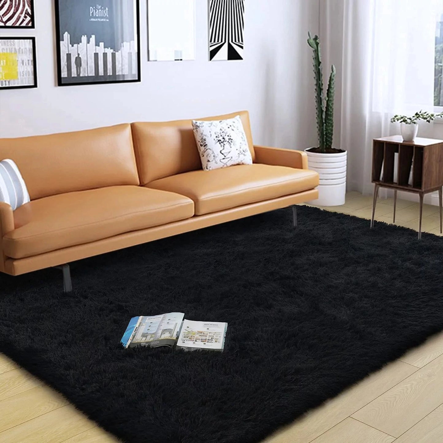 Fluffy Plush Soft Area Rug for Living Room & Kids' Rooms