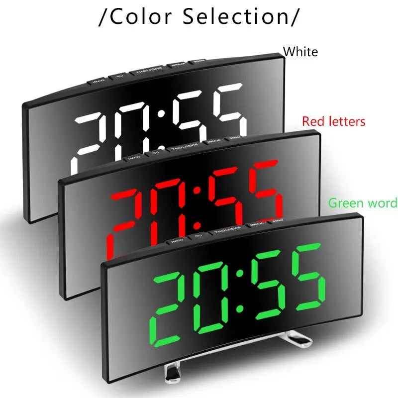 Creative Curved Electronic Clock