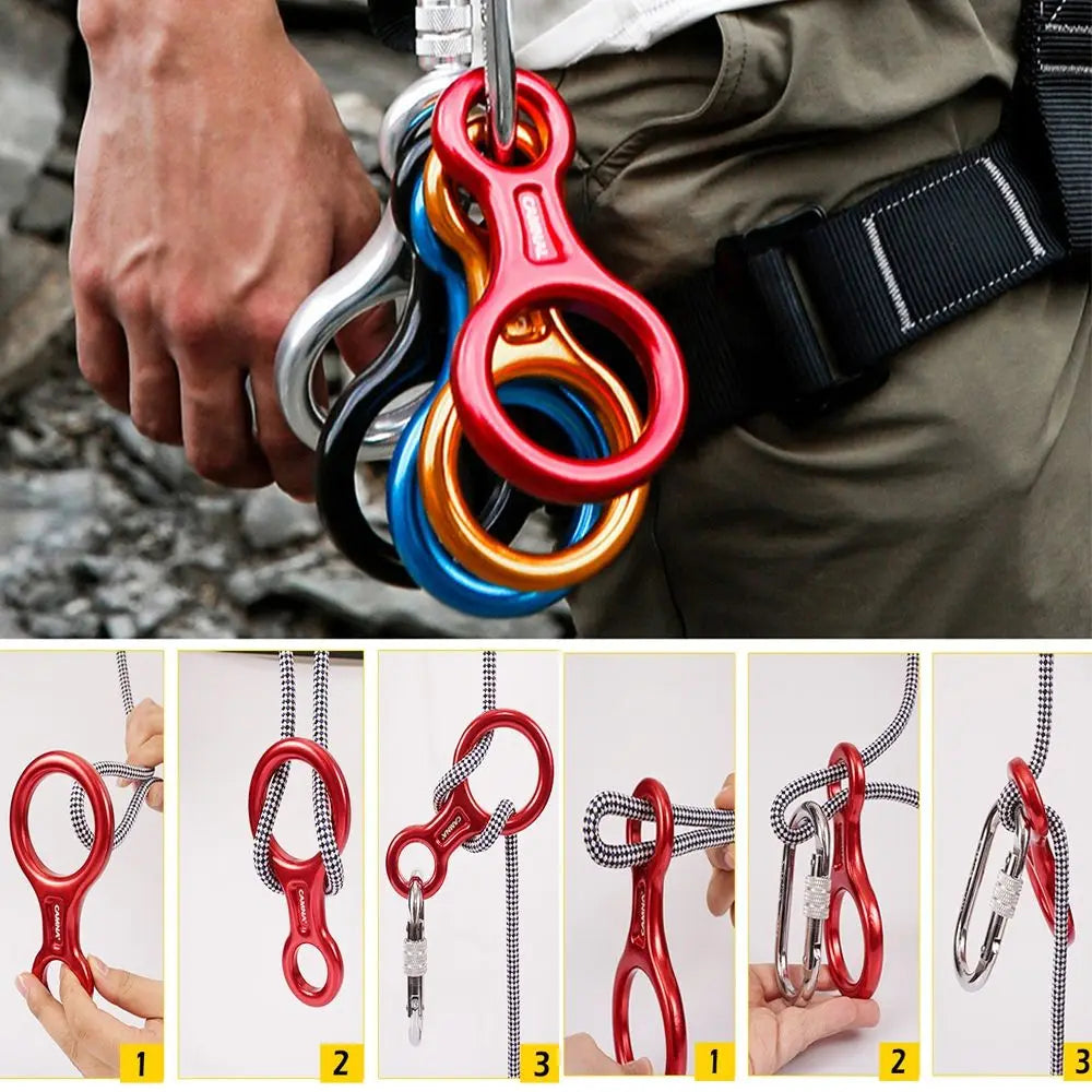35KN Figure 8 Rock Climbing Descender