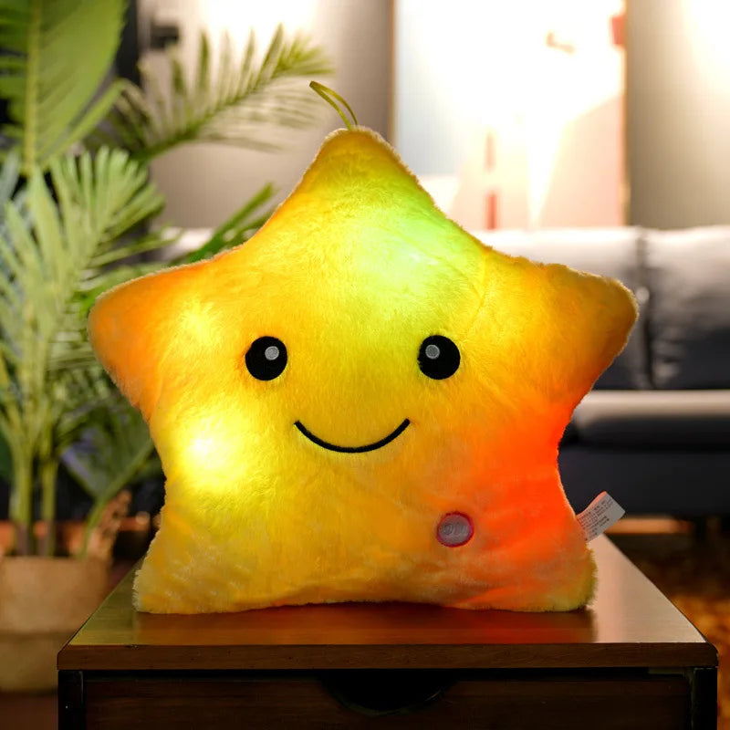 34CM Luminous Plush Star Pillow