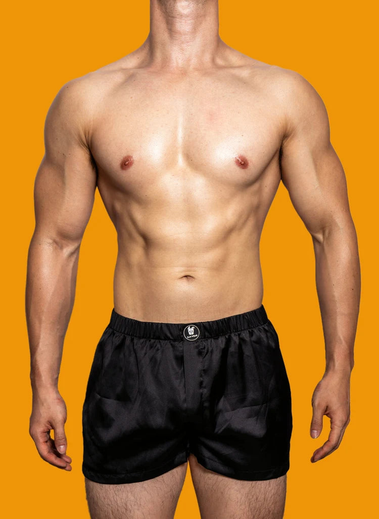 Men's Low-Rise Silk Smooth Boxer Briefs