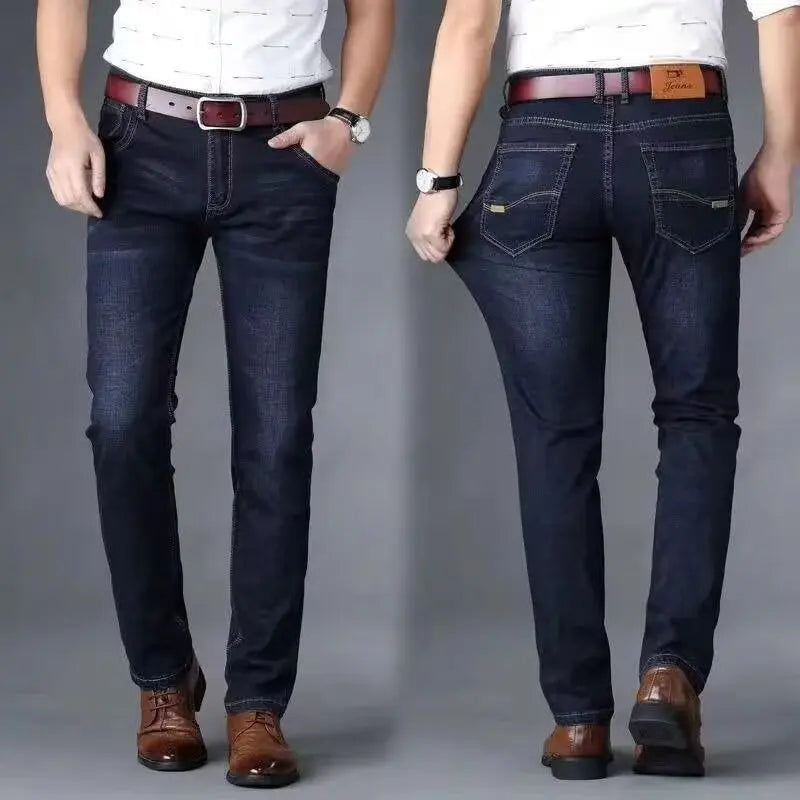 Men’s Straight-Leg Casual Commuting Jeans