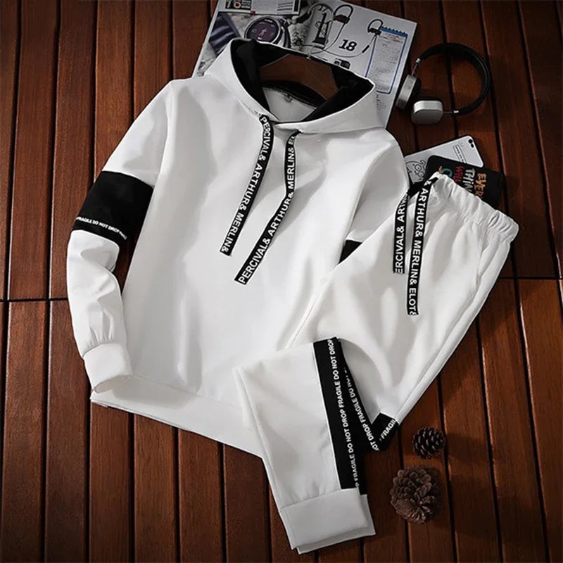 Men's Long Sleeve Casual Printed Hoodie