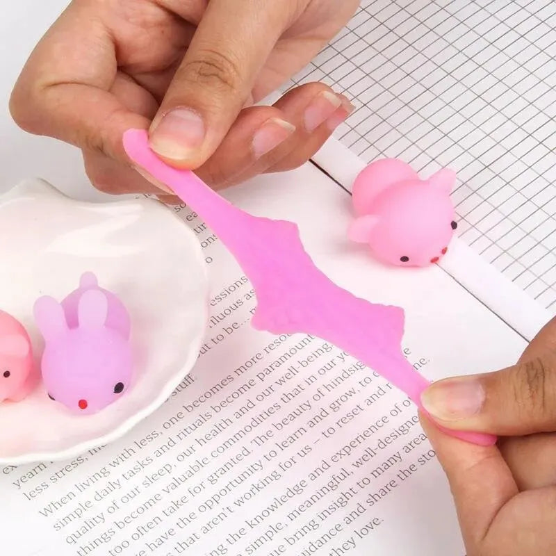 20Pcs Mini Cute Cartoon Animal Stress Relief Toys