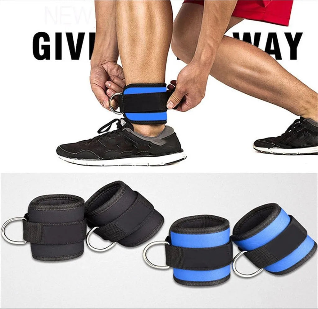 D-Ring Ankle Anchor Strap Belt Gym Cable Attachment