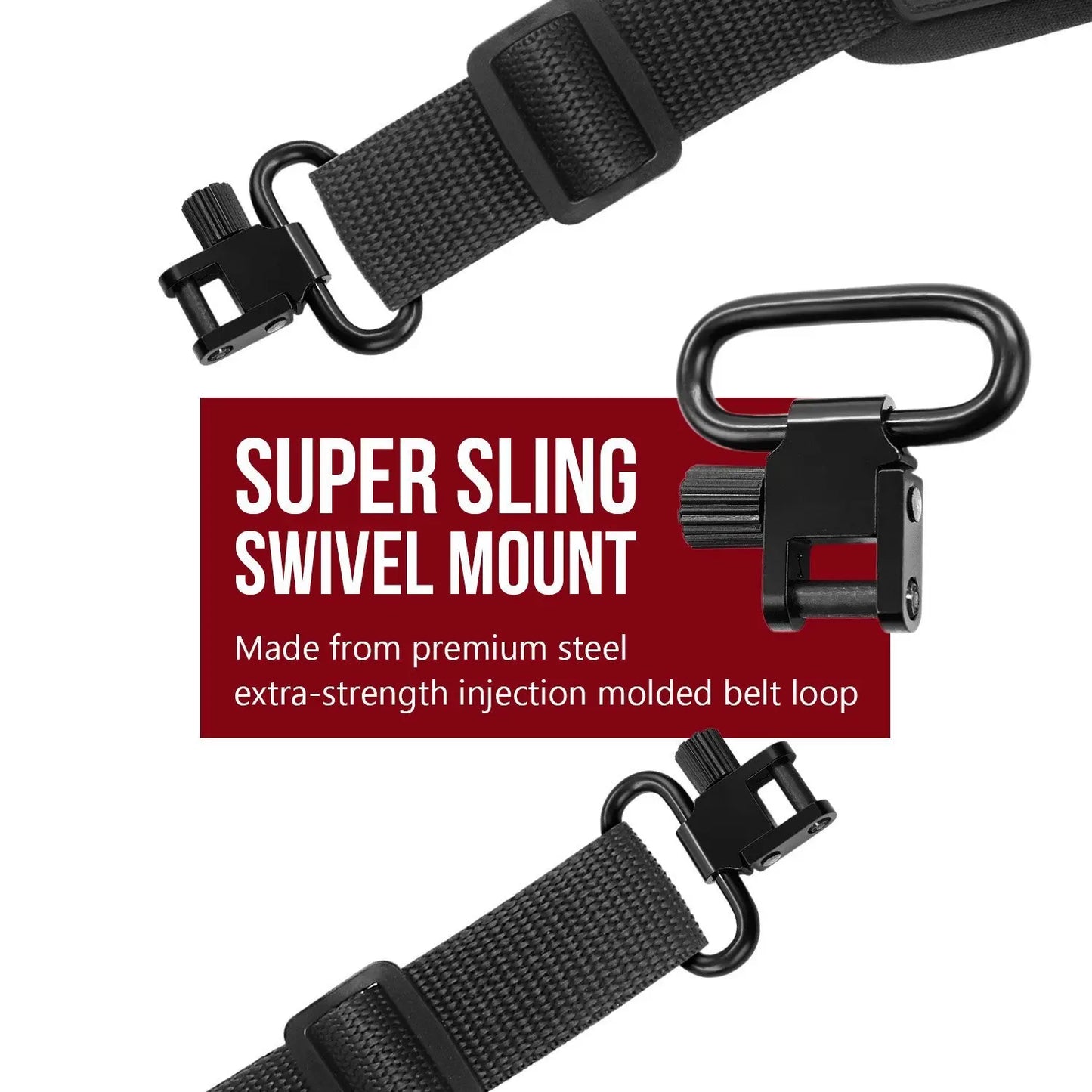 Tactical Two-Point Rifle Sling with Swivels