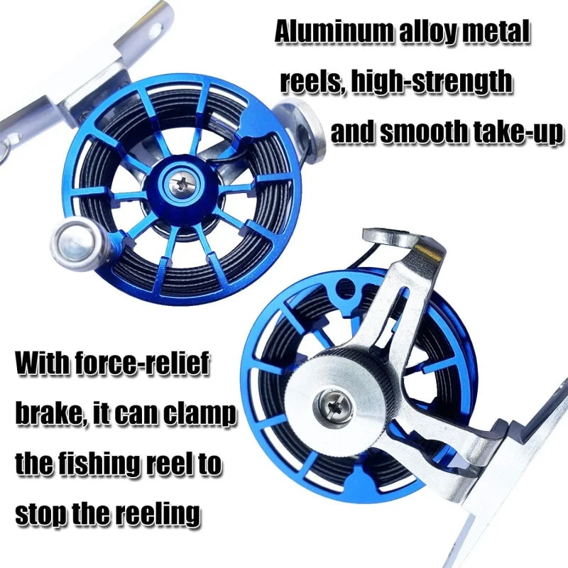 Stainless Steel Fish Stringer with Soft Wire Lock and Reel
