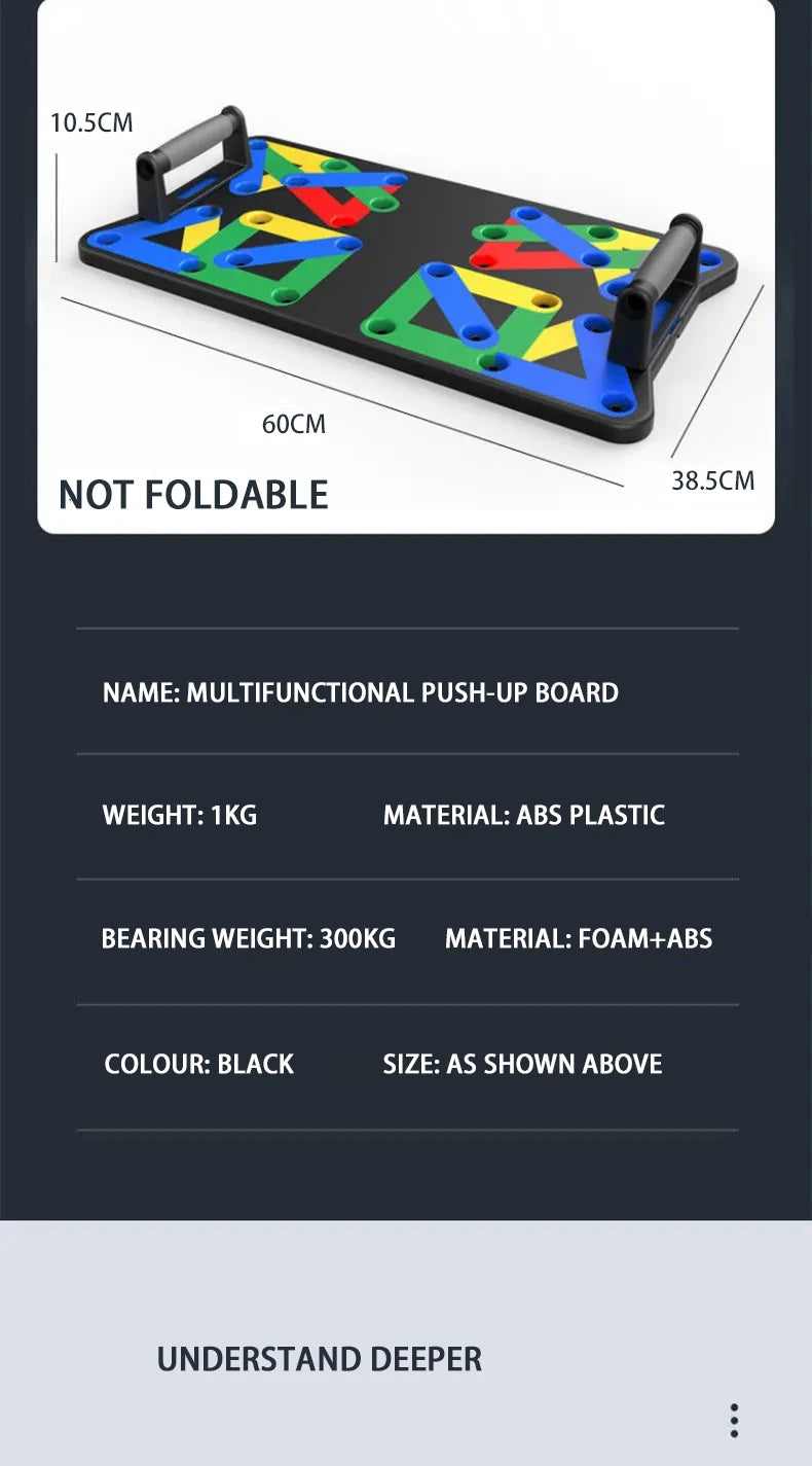 Portable Multifunctional Push-up Board Set