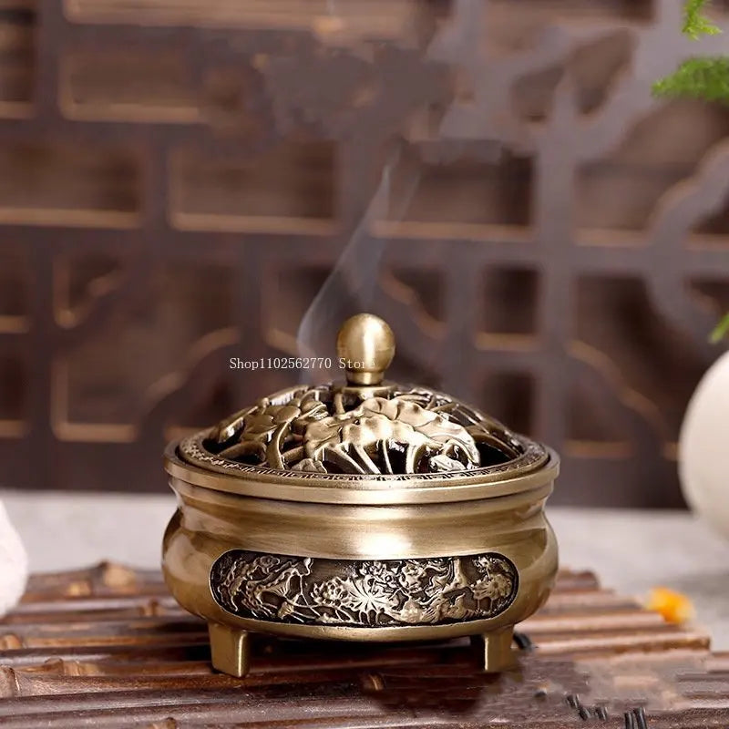 Pure Copper Antique Three-Legged Aromatherapy Stove