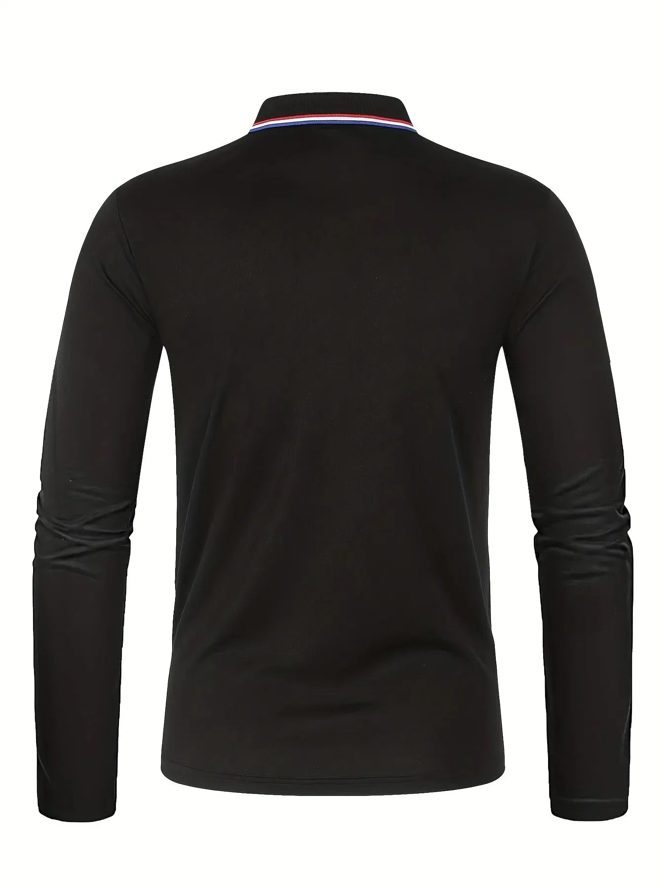 Men's Casual Long Sleeve Polo Shirt