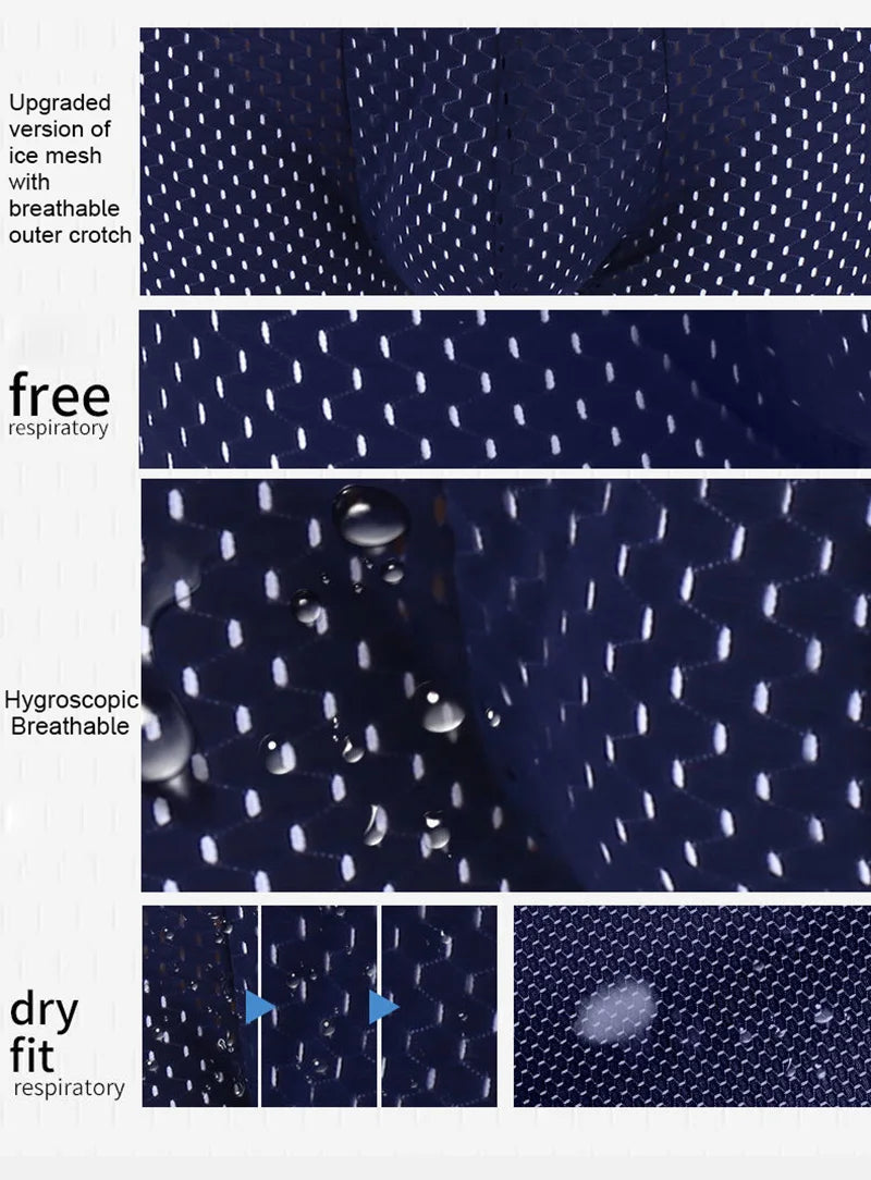 Men’s Ice Silk Mesh Boxer Shorts