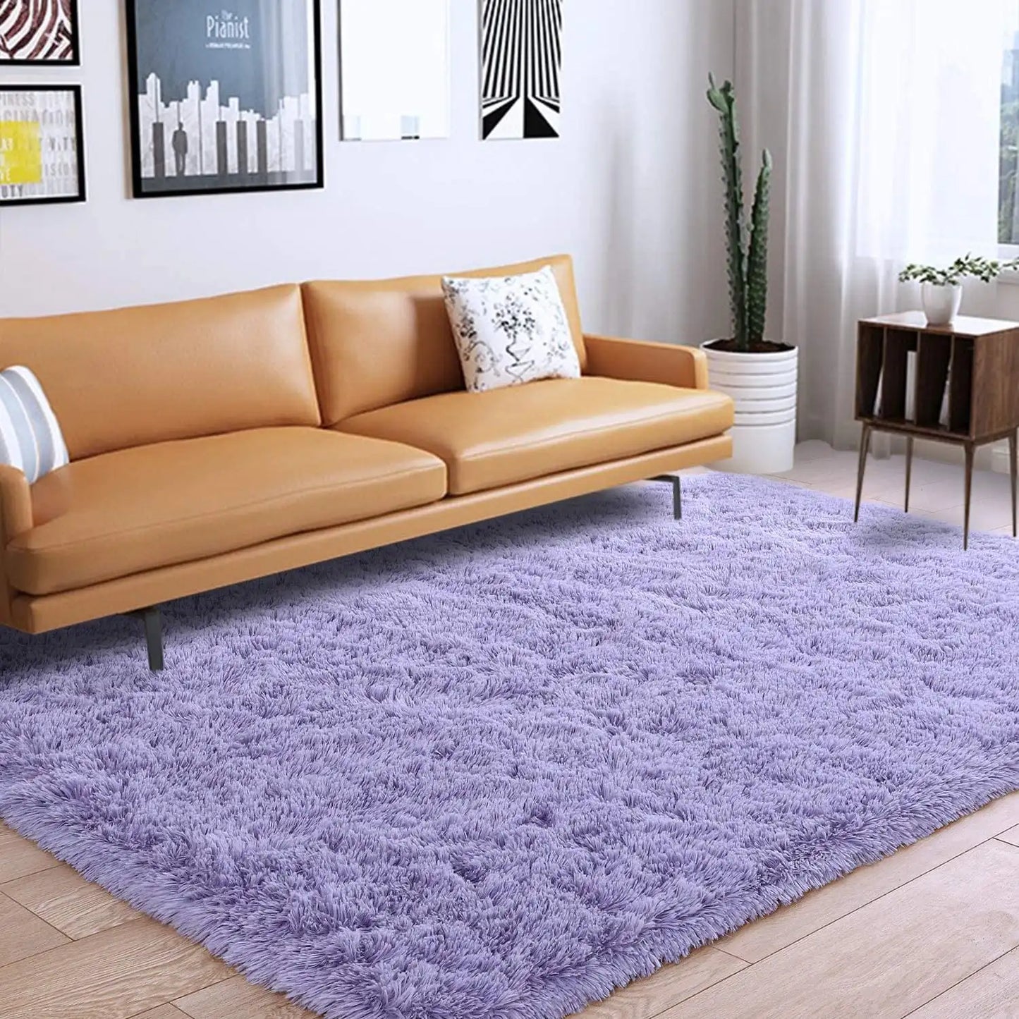 Fluffy Plush Soft Area Rug for Living Room & Kids' Rooms
