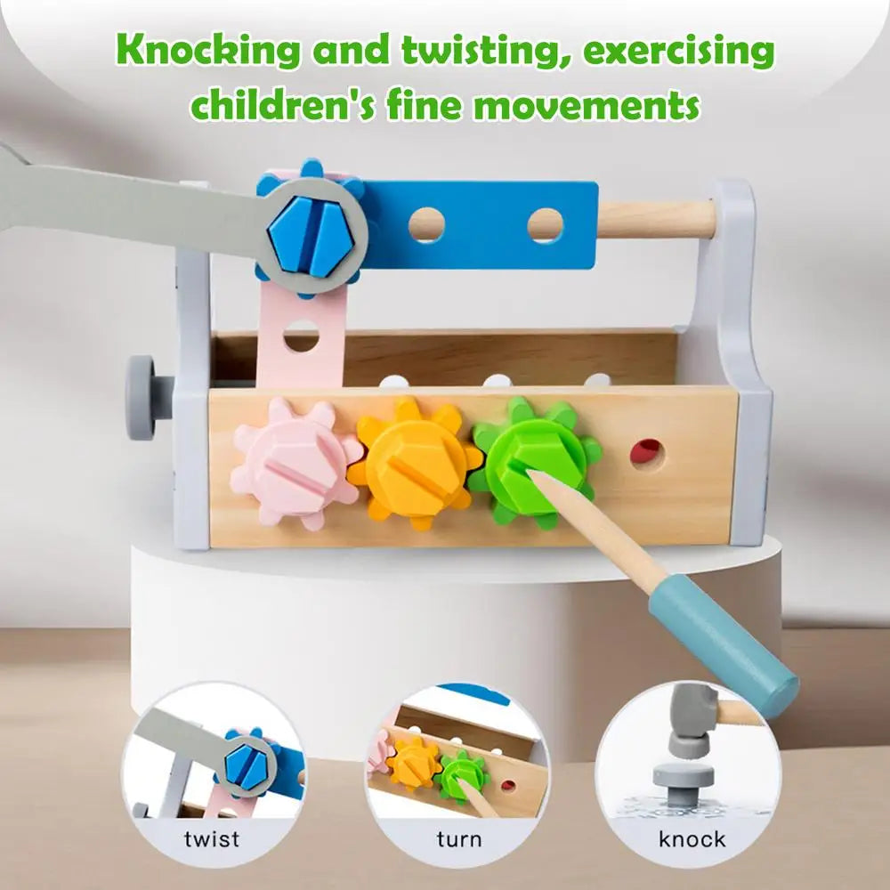 Wooden Tool Set for Kids
