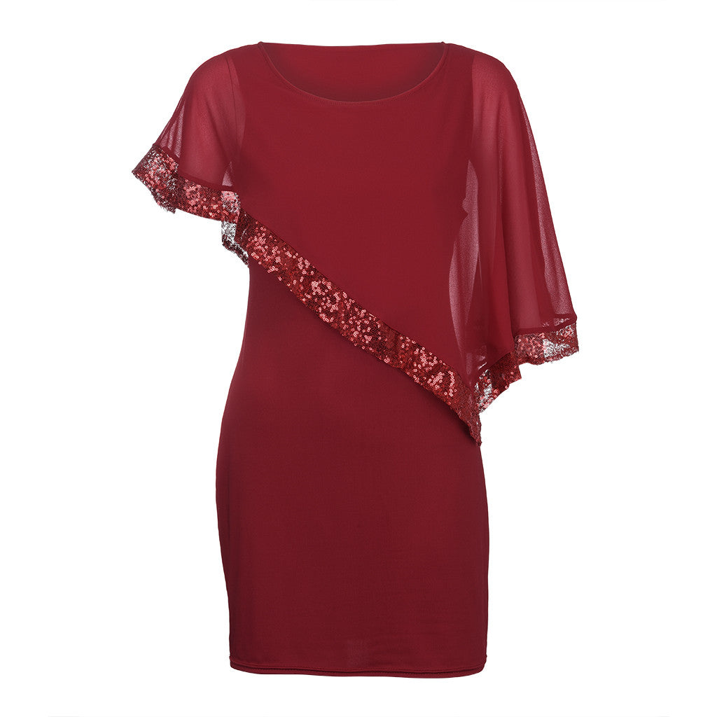 Elegant Sequined Plus Size Dresses