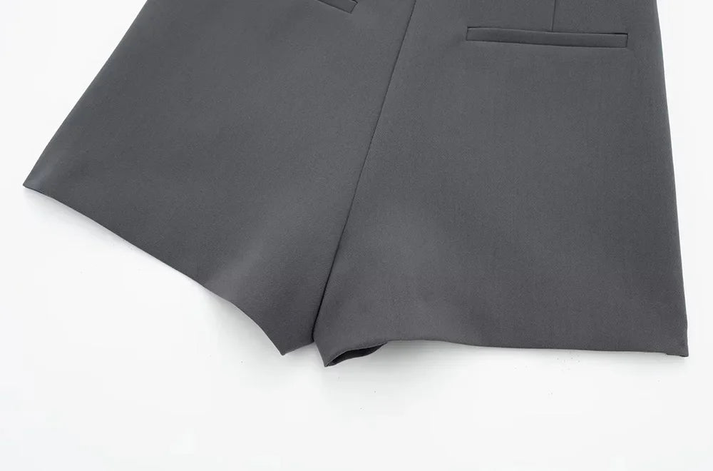 TRAF Asymmetric Shorts Skirts with Tab for Women