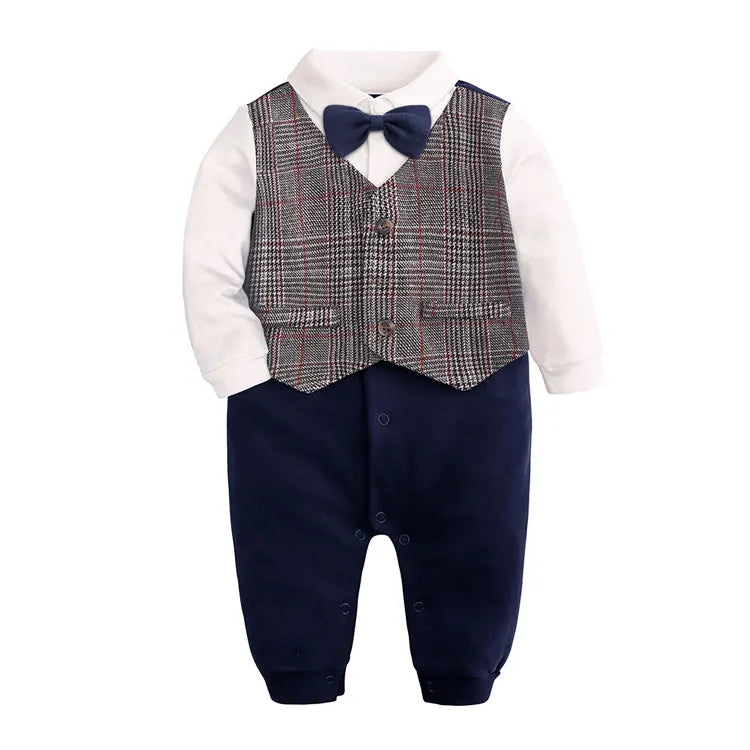 Gentleman Newborn Baby Clothes Boys Rompers