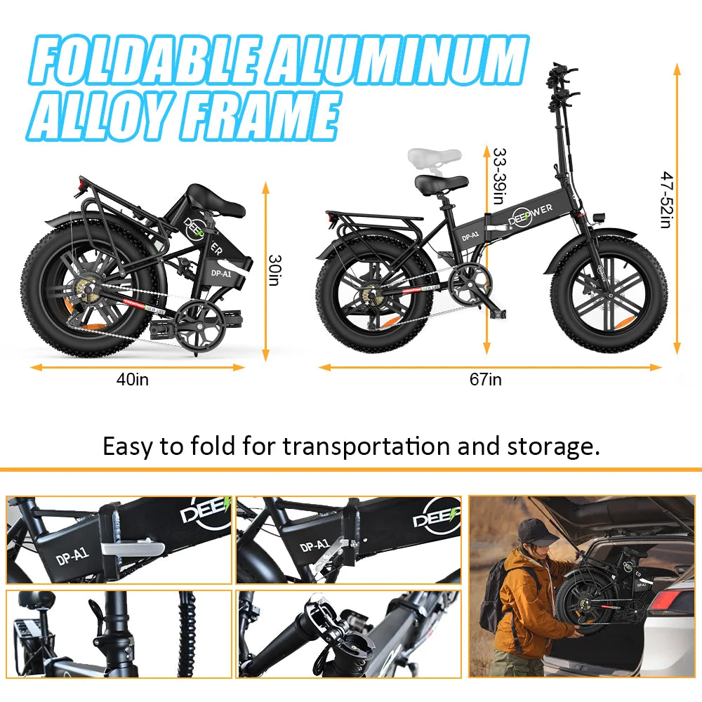 IDOTATA Electric Bike for Adults