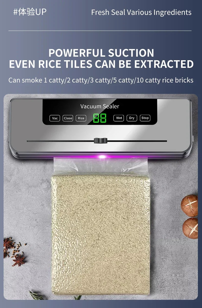 Electric Vacuum Sealer Built-in Cutter