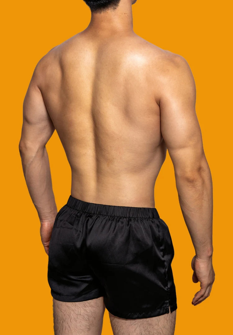 Men's Low-Rise Silk Smooth Boxer Briefs
