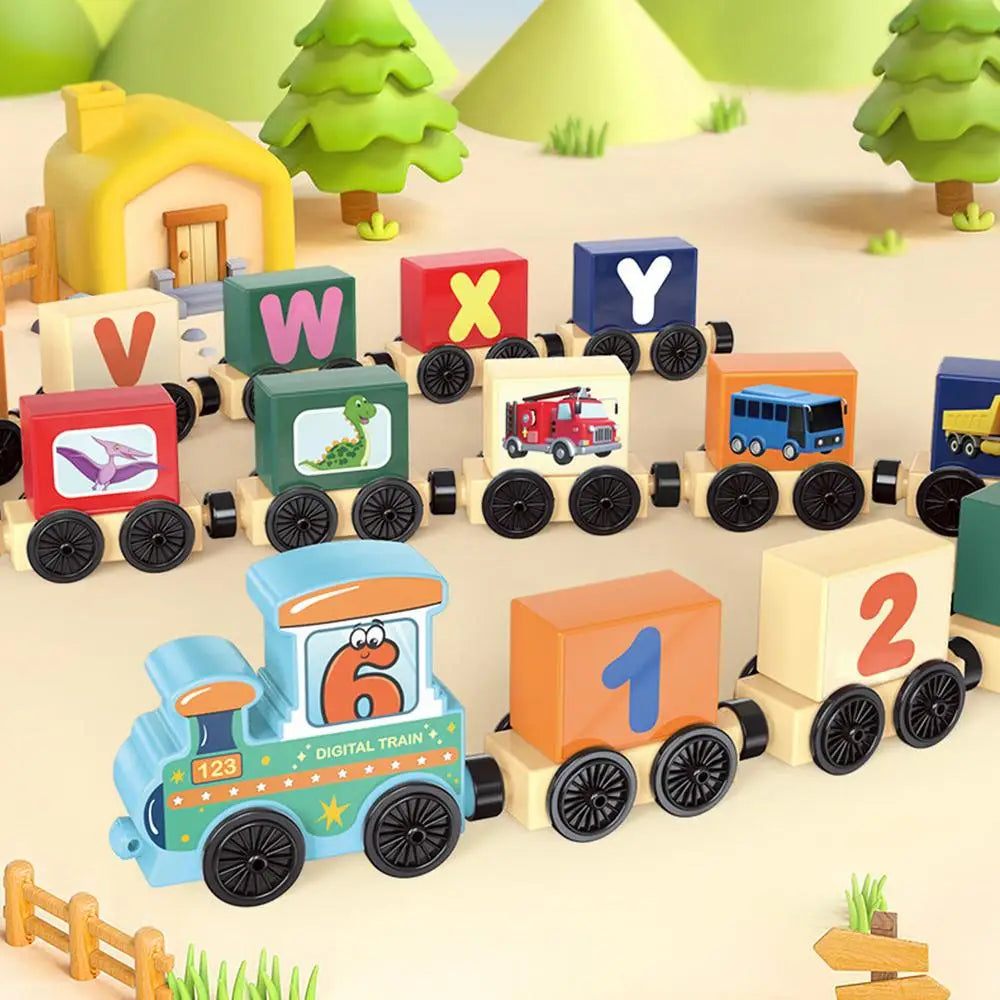 Magnetic Alphabet & Number Train Set