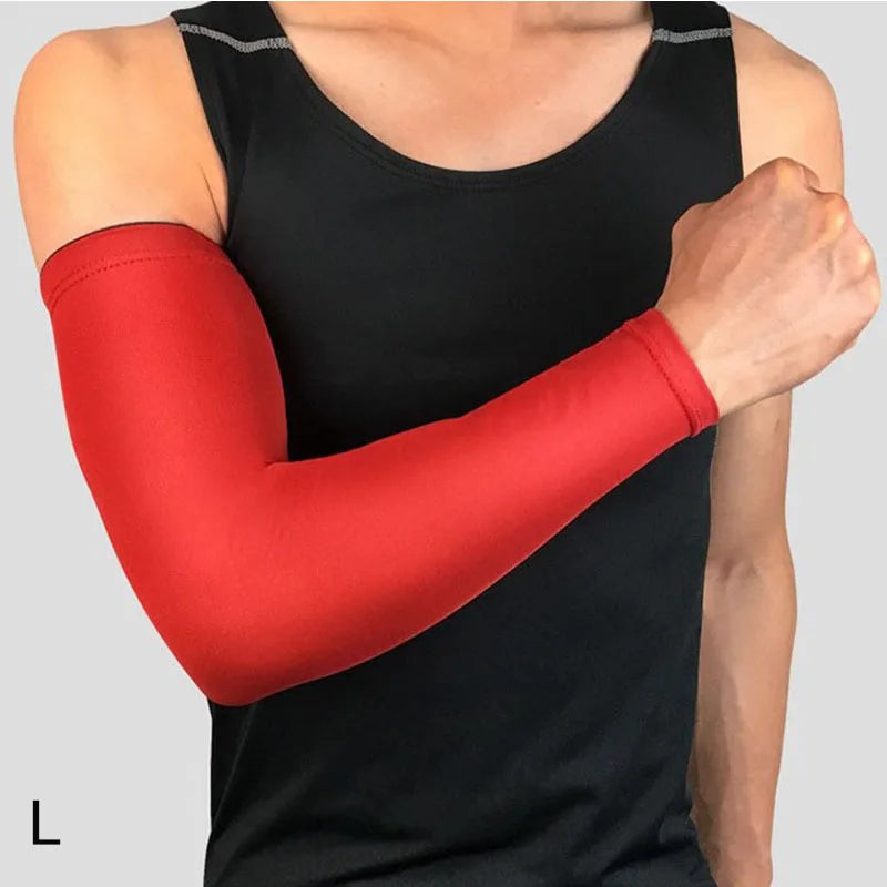 Basketball Wrist Guard with Arm Lengthening Elbow Support – Breathable Sports Sleeve