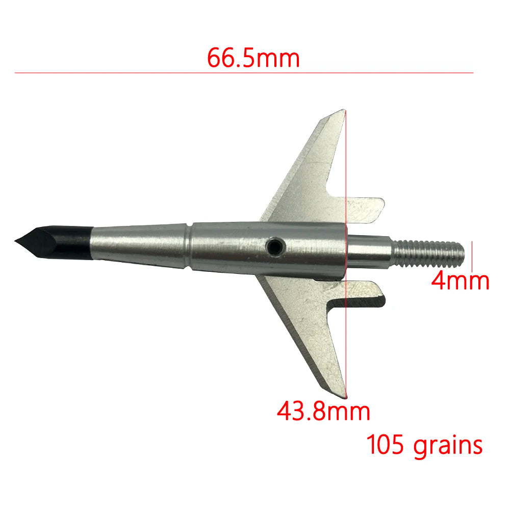 3pcs Arrow Broadheads – 100gn-160gn Tips for Compound, Recurve Bow & Crossbow Hunting