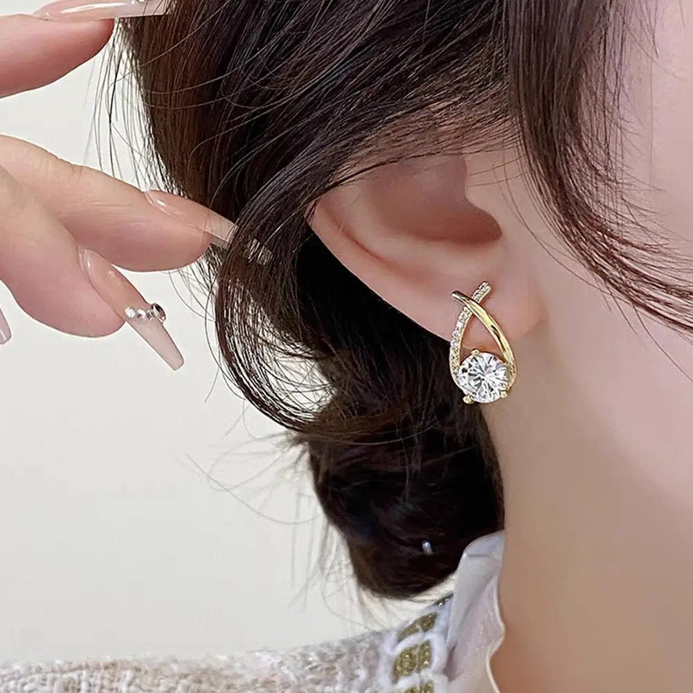 Fashion Cross Stud Earrings for Women & Girls