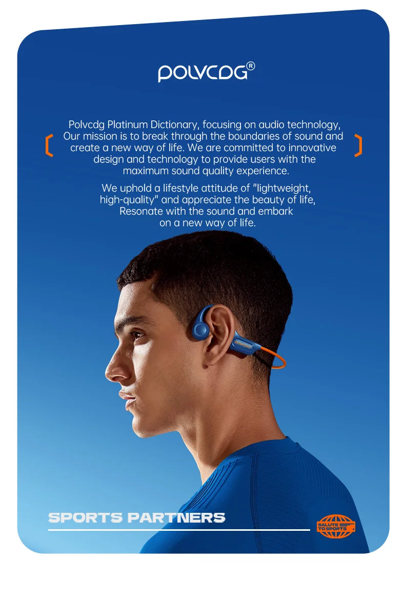 POLVCDG Bone Conduction Headset (2024 New Model)