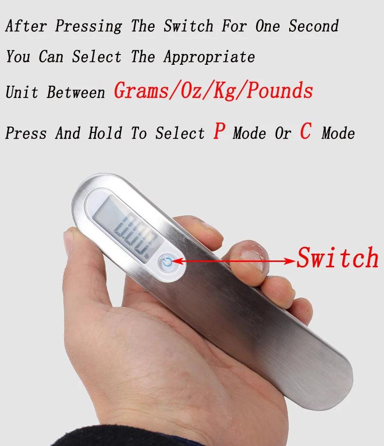 Archery LED Bow Scale – 110lbs Draw Weight Weighing Tool for Compound & Recurve Bows