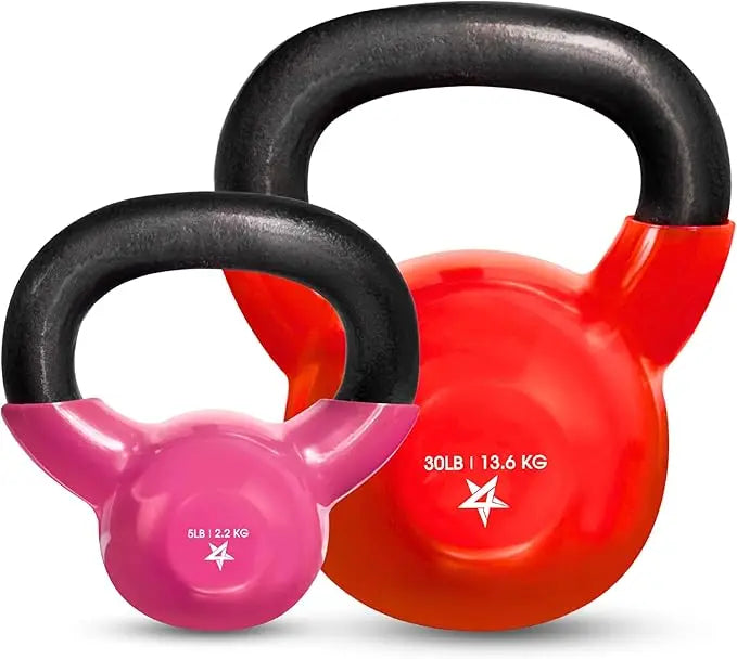 Vinyl Coated Kettlebell Set