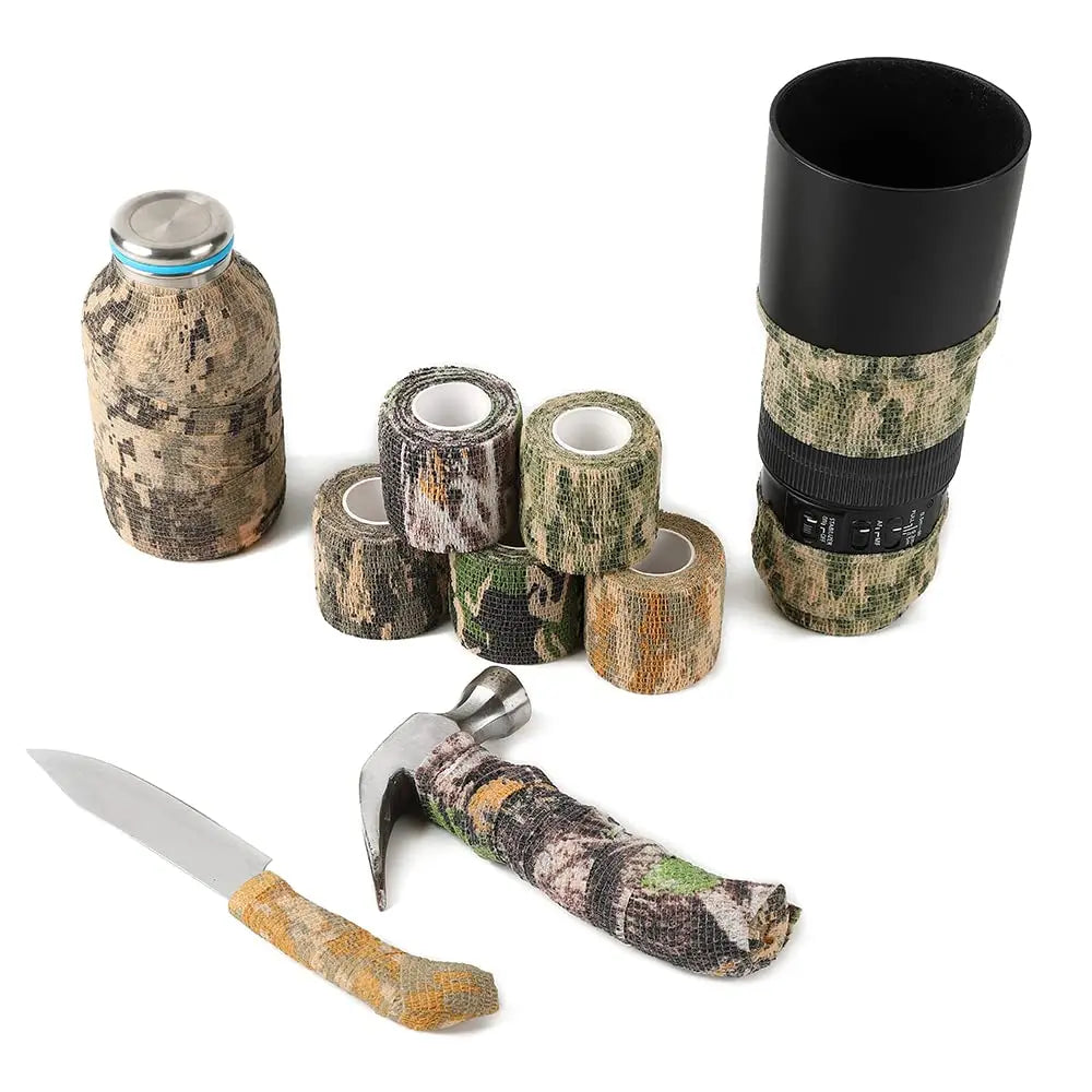 Camouflage Tape Wrap Military Army Hunting Self-Adhesive Protective Bandage