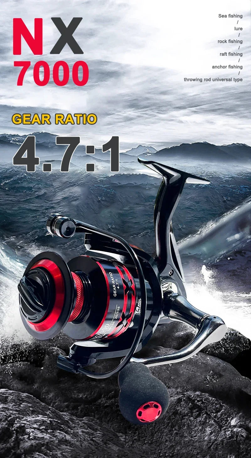 Durable Spinning Reel with 10KG Max Drag – Freshwater and Saltwater Fishing Reel