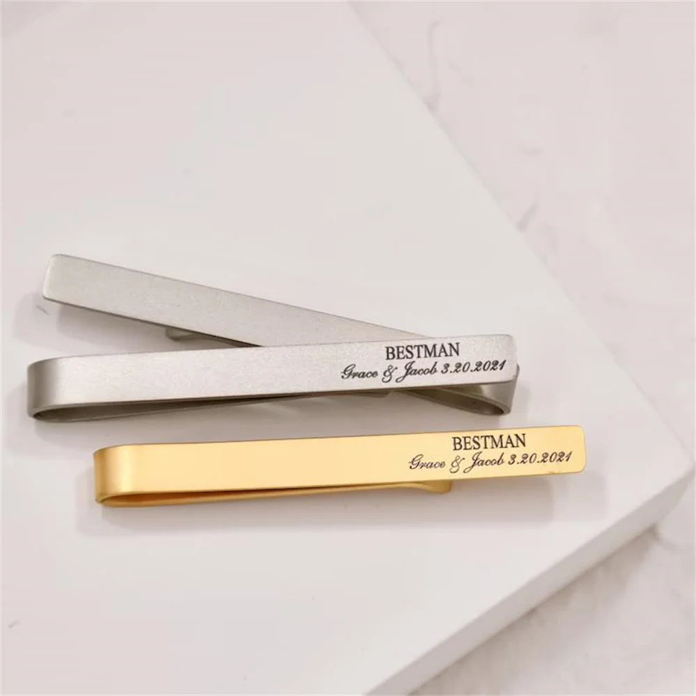 Stainless Steel Customized Name Tie Clip